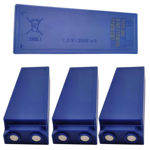 4pcs Replacement Battery for SCANRECO 593/592/590/960 7.2V 3000mAh Rechargeable