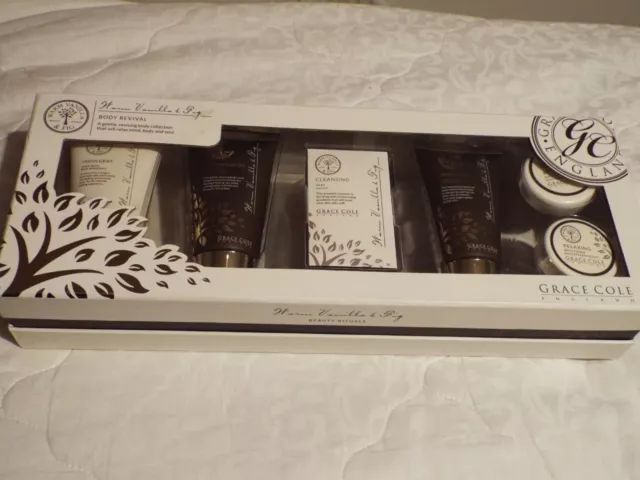 Grace Cole Warm Vanilla & Fig Body Revival Collection Gift Set, 5 items