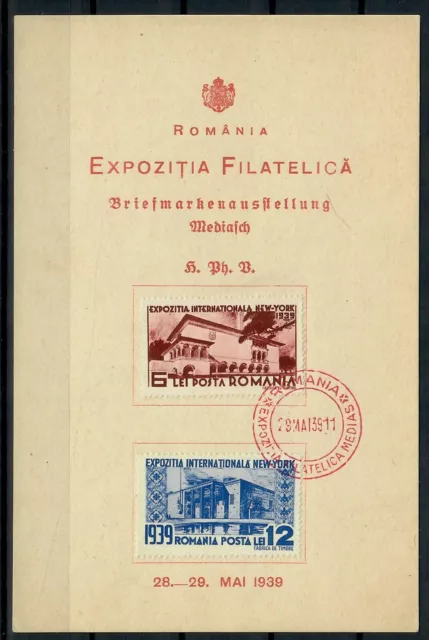 RUMÄNIEN 1939 Expozitia Filatelica