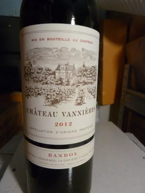 Chateau Vannieres 2012- Grand Vin De Bandol- 89 Parker !