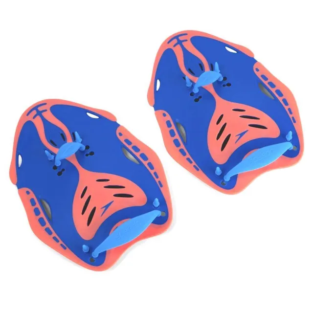 Speedo Biofuse Power Paddle Blue flame/Fluro Tangerine/Pool Blue, Swimming Hand