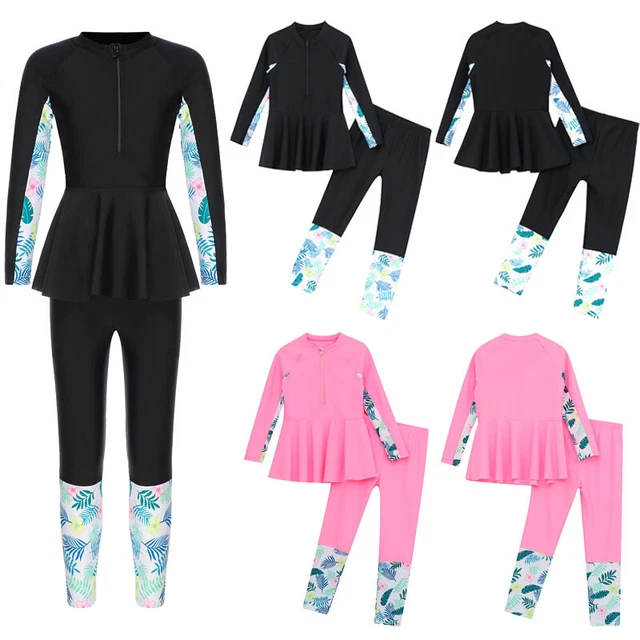 FEESHOW Mädchen Burkini - Muslimische Badebekleidung Mit UV-Schutz