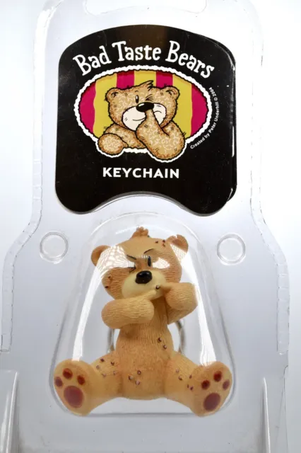 Bad Taste Bears - Headley - Rare Funny Collectible BTB Keychain - Popping Pimple