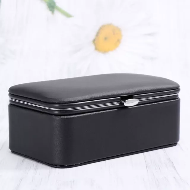 Jewelry Storage Box Compact Organizer Jewel Case Rings Ear Studs