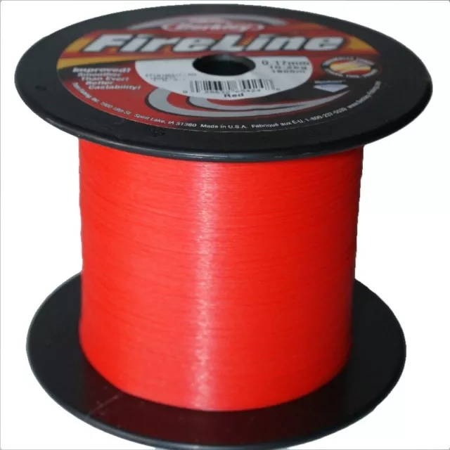 Berkley Fireline 270M 0.32mm 23,50Kg Red Geflochtene Angel Schnur Rot Kva