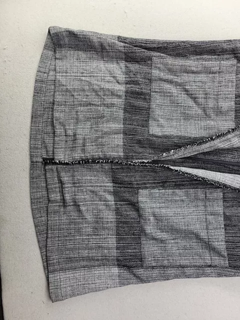 Eileen Fisher Organic Cotton Striped Long Cardigan Jacket Shawl Collar Women S/M 3