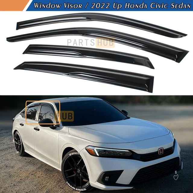 FOR 20222024 HONDA Civic Sedan Mugen Style Window Visors Rain Guards