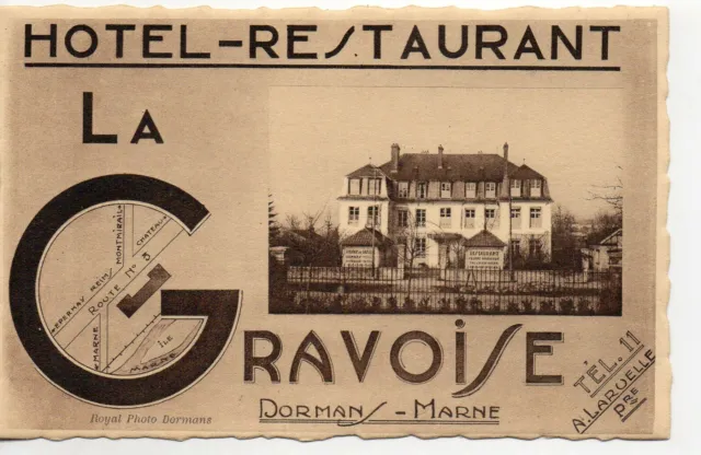 DORMANS - Marne - CPA 51 - Hotel Restaurant La Gravoise