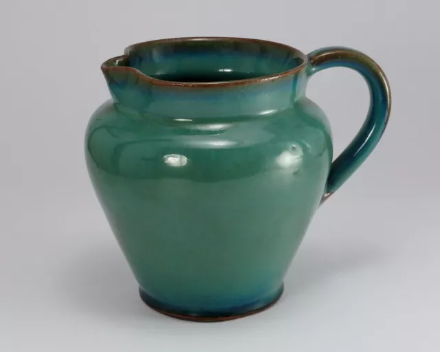 Dicker Ware Sussex  Art Pottery Blue/Green Glazed Jug