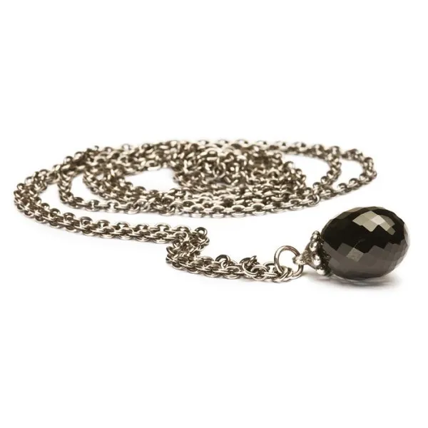Fashion TROLLBEADS Necklace Pattern With Onyx Black 23 5/8in TAGFA-00001