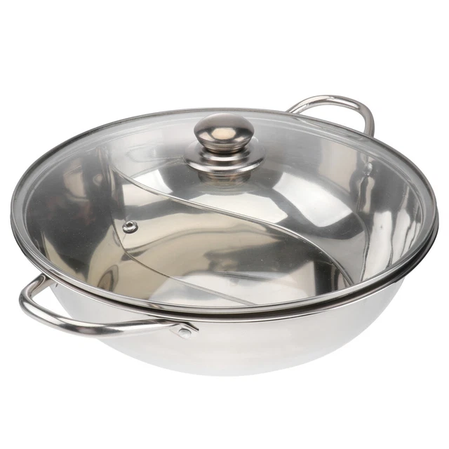Hot Pot Topf Hotpot-Topf Bratpfanne Edelstahl Aus Suppentopf Wok