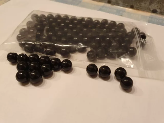 ONYX Lot de 100 Perles - Diamètre 9mm - Pas de trous