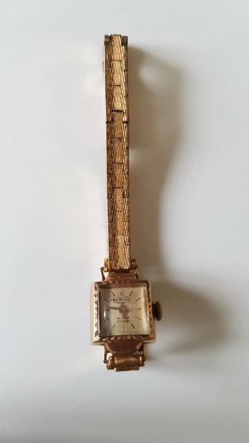 Montre Vintage Femme Mécanique Suisse RONE 17 Rubis - Boîtier Or 20,4mm, Fonctionne