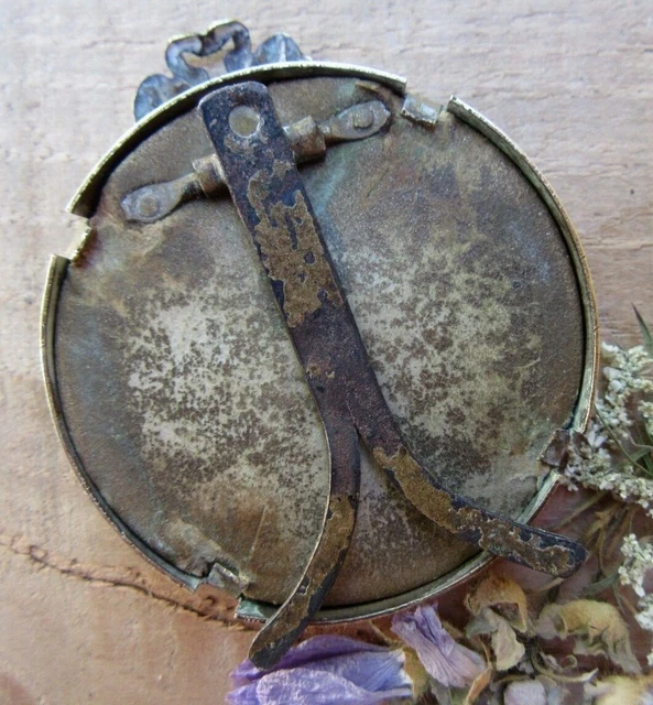 Sweet French Antique Miniature Medallion Picture Frame Louis Xv Style 2