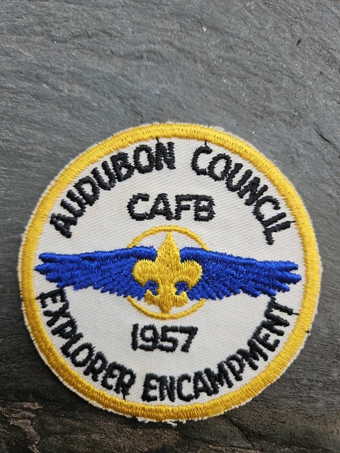 Explorer Air Encampment Patch 1957 Audobon Council Campbell AFB Fort TN KY
