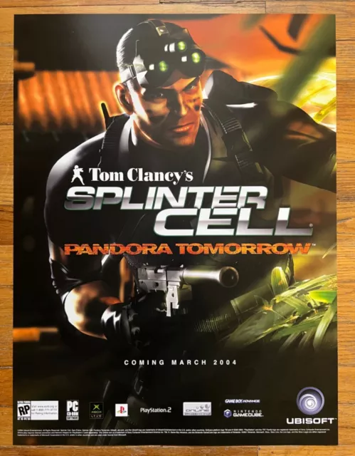 Tom Clancy's Splinter Cell: Pandora Tomorrow Print Ad/Poster Art PS2 (A)