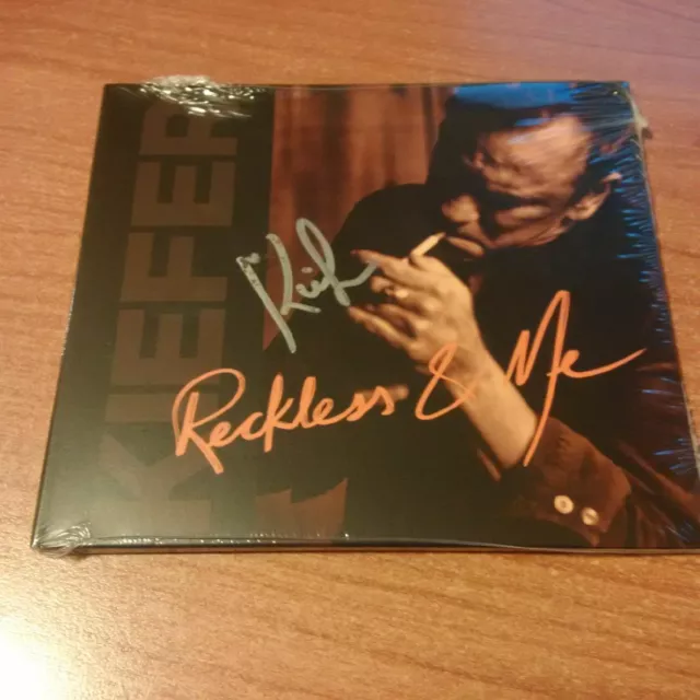 Cd Kiefer Sutherland Reckless & Me Bmg Autografato Sealed Uk Exclusive 2019 Ps