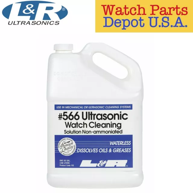 L & R Ultrasonic Non-Ammoniated Watch Cleaning Solution #566 - 1 Gallon NEW!