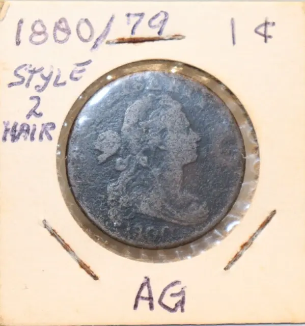 1800/79 US Large Cent 1 AG (Corrosion)
