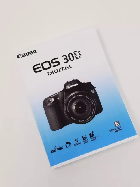 Canon EOS 30D Instruction Owners Manual Book NEW 2