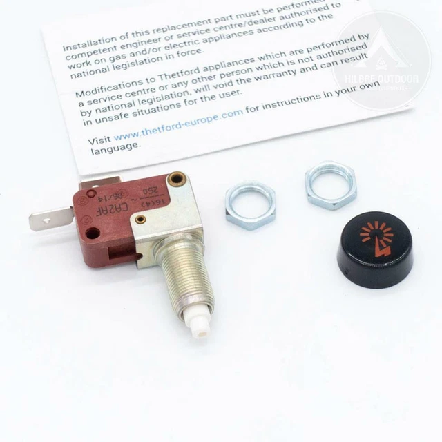 SSPA0384 REPLACEMENT THETFORD Gas Cooker Ignition Switch Button With
