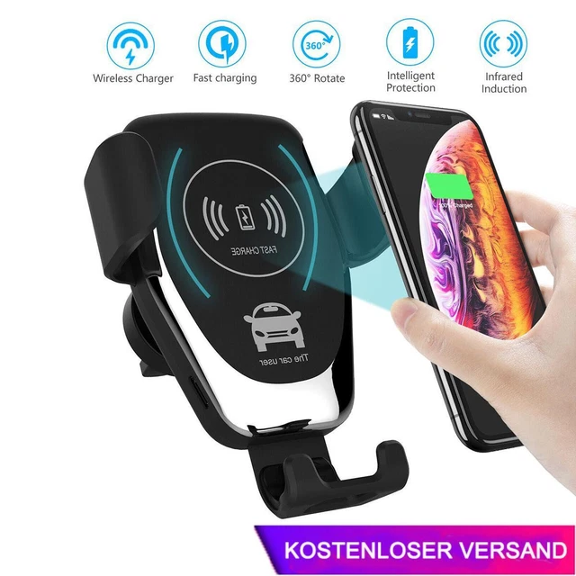 Wireless Qi Auto KFZ Handy Halterung Halter mit Induktive Ladefunktion Universal
