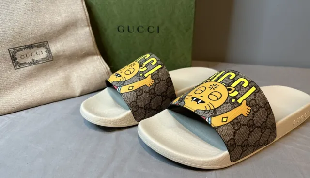 Gucci x Pablo Delcielo Funny Cat Sandals/Slides Men’s Size 7 (US 7.5) Authentic
