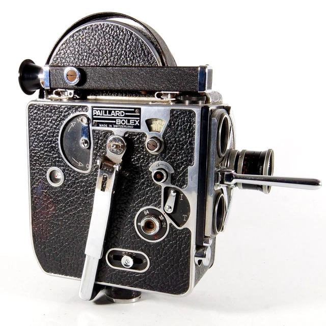✅ Cámara de cine Paillard Bolex H16 Supreme 16 mm con lente 16 mm f2,8 1955