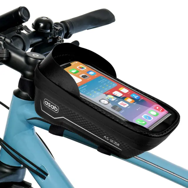 Waterproof TPU Mountain Bike Frame Front Bag Bicycle Mobile Bag Phone Holder