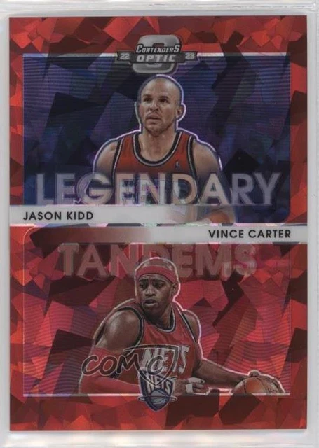 2022 Panini Contenders Optic Red Cracked Ice Prizm Jason Kidd Vince Carter HOF