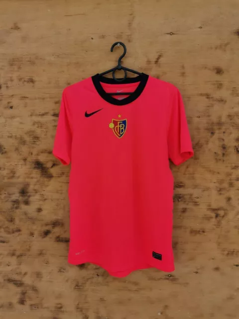 Fc Basel Switzerland Player Issue 2011/2012 Away Football Shirt Jersey Nike M