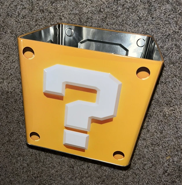 AMC NINTENDO SUPER Mario Bros Movie Question Block Popcorn Tin Bucket
