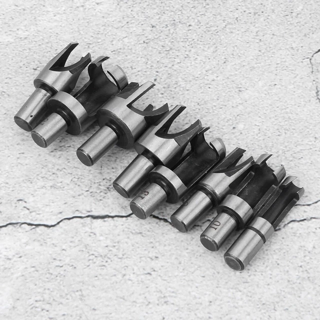 8Pcs Wood Plug Cutter Tapered Claw Drill Bits 6mm 10mm 13mm 16mm Cutting Tool
