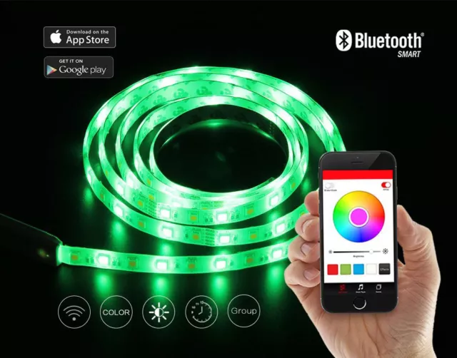 Wifi RGB Led-Lichtleiste Set Iphone Ipad Android Smartphone