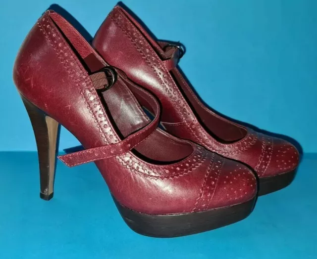 WOMEN’S DEEP RED Carvela Heels / Shoes. UK Size 4. Quality Shoes. £12. ...