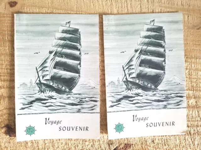 David C Shanks Us Army Ship Voyage Souvenirs,Christmas,1949.Vtg Booklets*Eh1