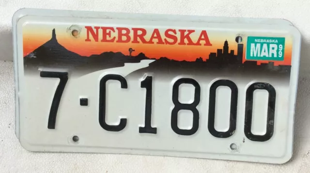 Nebraska 1996 Vintage Goffrato Targa 7-C1800 Compra 1 O 2 Piatti