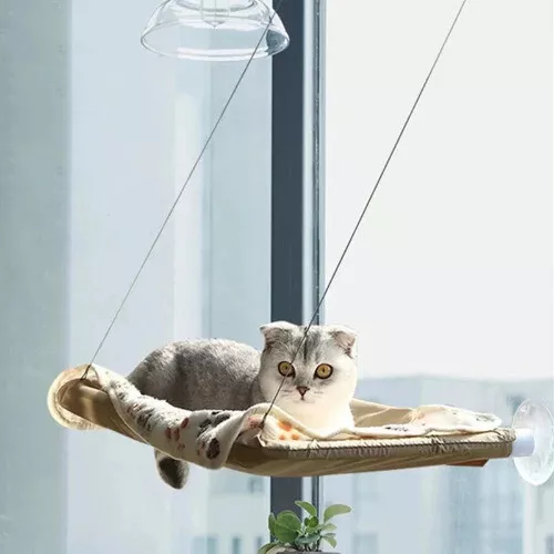 Hanging Bed Aerial Cat Kitten Climbing Frame Sunny Window Seat Nest Bearing 20kg