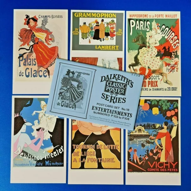 Set 6 Dalkeith Cartes Postales Classique Affiche Annonce Séries Entertainments