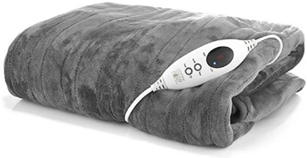 BRAND NEW QVC Cozee Home Heated Plush Washable Throw 9 Heat Settings Mink  Grey £39.99 - PicClick UK