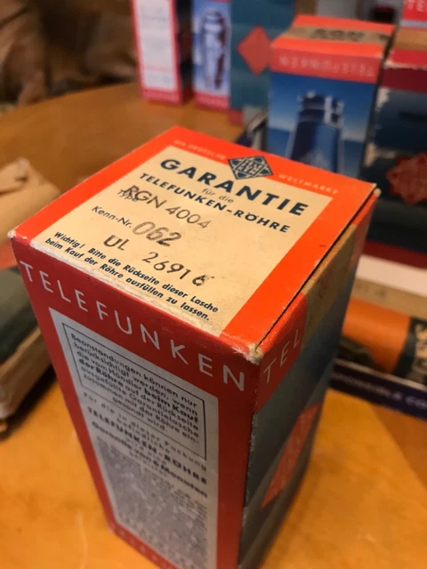1 TUBE NOS neuf triode puissance RV218 III Telefunken des années 30