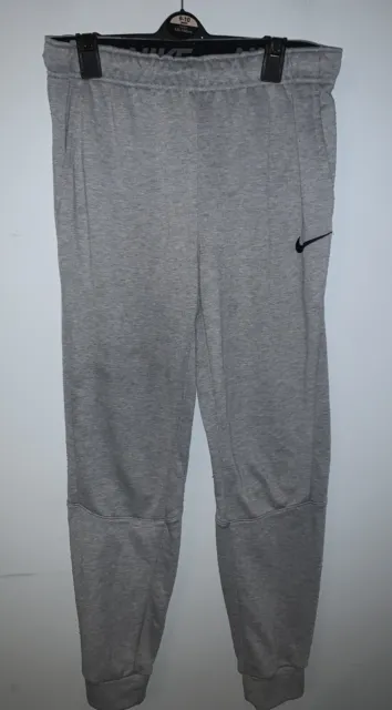 Nike Dri Fit Grey Fleece Tracksuit Bottom Joggers. Size Small.    #E1