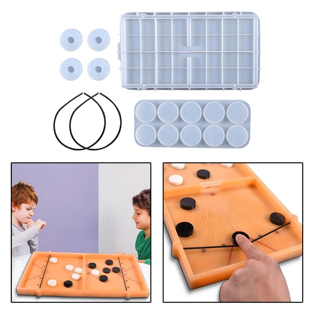 LET'S RESIN 18 Pcs Moule Silicone Resine Epoxy, Moule Dessous de Verre