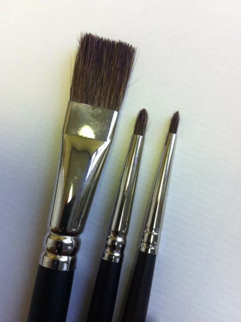 Model Painter brush set For Wargaming, Airfix, Foundry, Army Painter,  Warhammer, model painting, with synthetic rounds.
