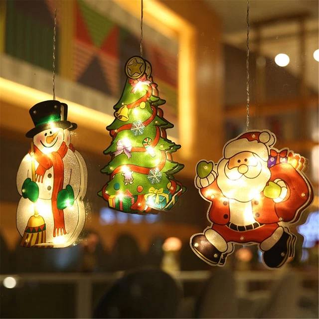 LED Weihnachtslichter Weihnachtsgeschenke Weihnachtsmann Weihnachtsbaum Deko
