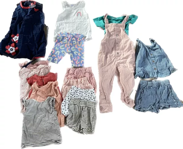 girls 2-3 years summer bundle - 16 Pieces - H&M, TU, George