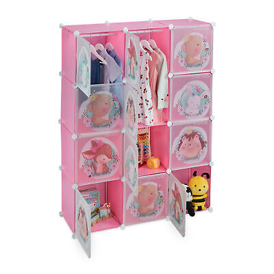 Estante enchufable armario para niños rosa estante para niños estante para habitación infantil sistema de enchufe