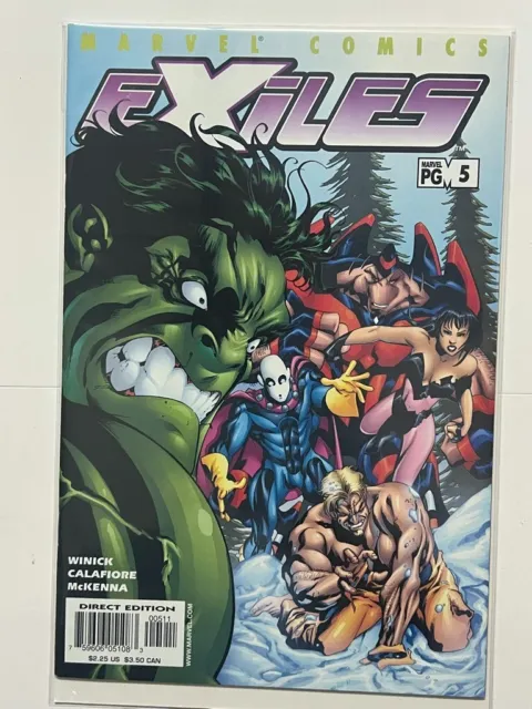 ❌ EXILES #5 (vol 1) (2001 MARVEL Comics) | Combined Shipping B&B