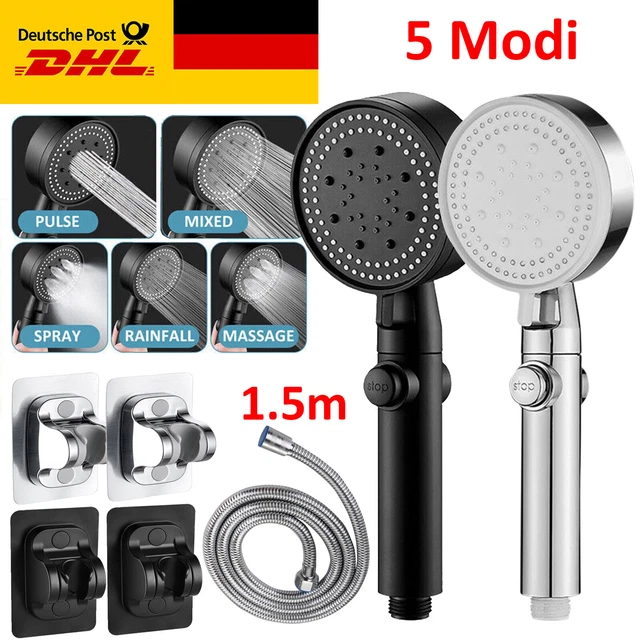 AOOGON Duschkopf Mit Filter & 4 Modi – Hochdruck, Wassersparend, Perfekt Für Die Ganze Familie