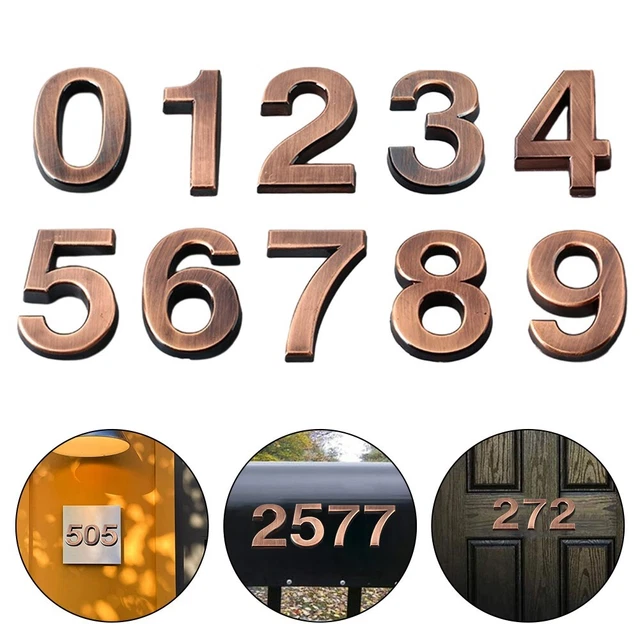 ARC DESIGNED 2 Inch Door Address Numbers Stickers 10 Pack Self Adhesive ...